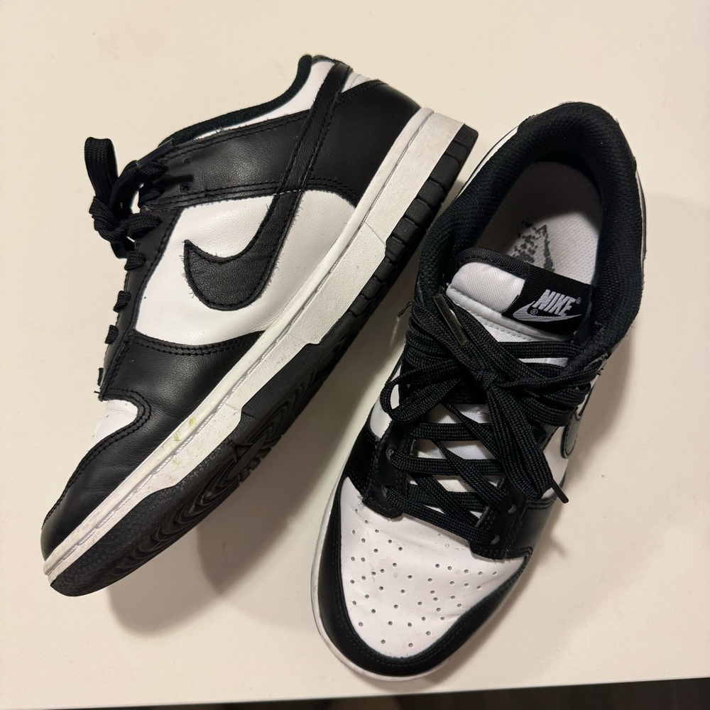 Nike dunk low panda black and white sneakers